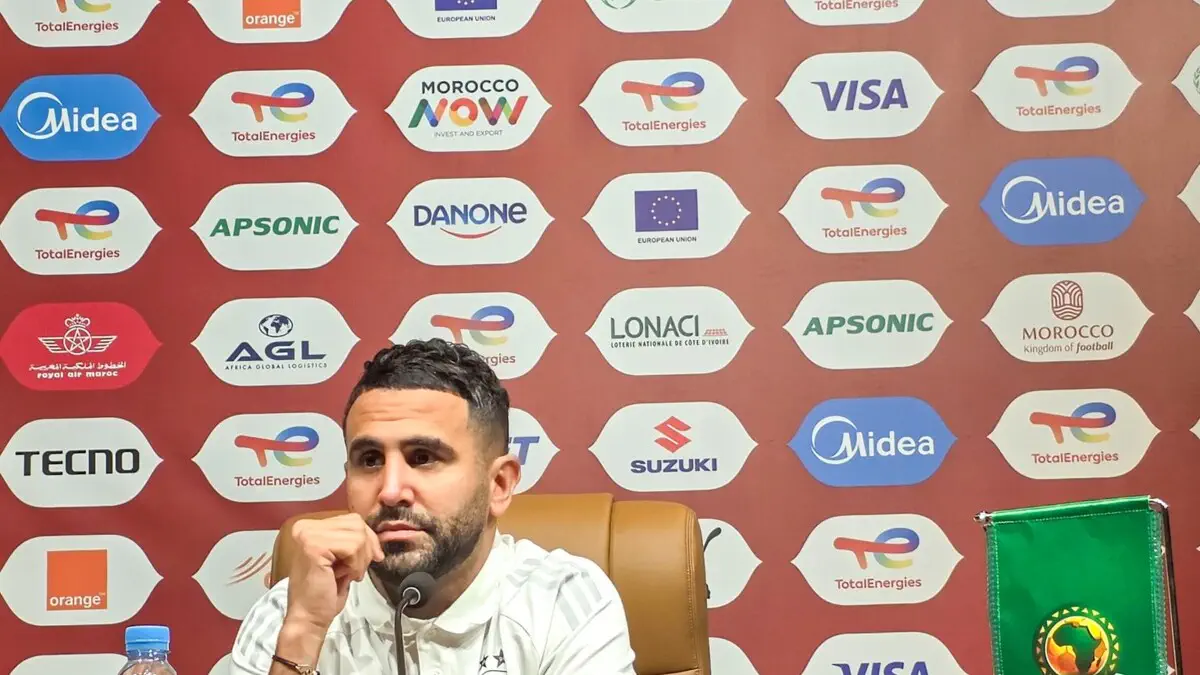  8f2257653f0b253901ff7c415b23433164f836d7539a17d9aa68935db1e63d40 1200 675   AFCON 2025 Algeria captain Riyad Mahrez acknowledges Nigerias attacking threat ahead of quarterfinals clash   AfricaSoccercom