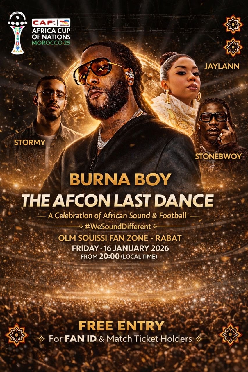  AFCONfinal   AFCON 2025 Burna Boy to headline Fan Zone finale in Rabat   AfricaSoccercom