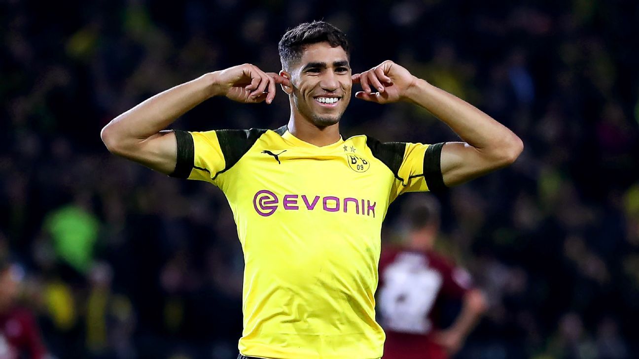  Achraf Hakimi bvb 1   Morocco Despite his injury Hakimi hopes to play in the 2019 Africa Cup of Nations   AfricaSoccercom