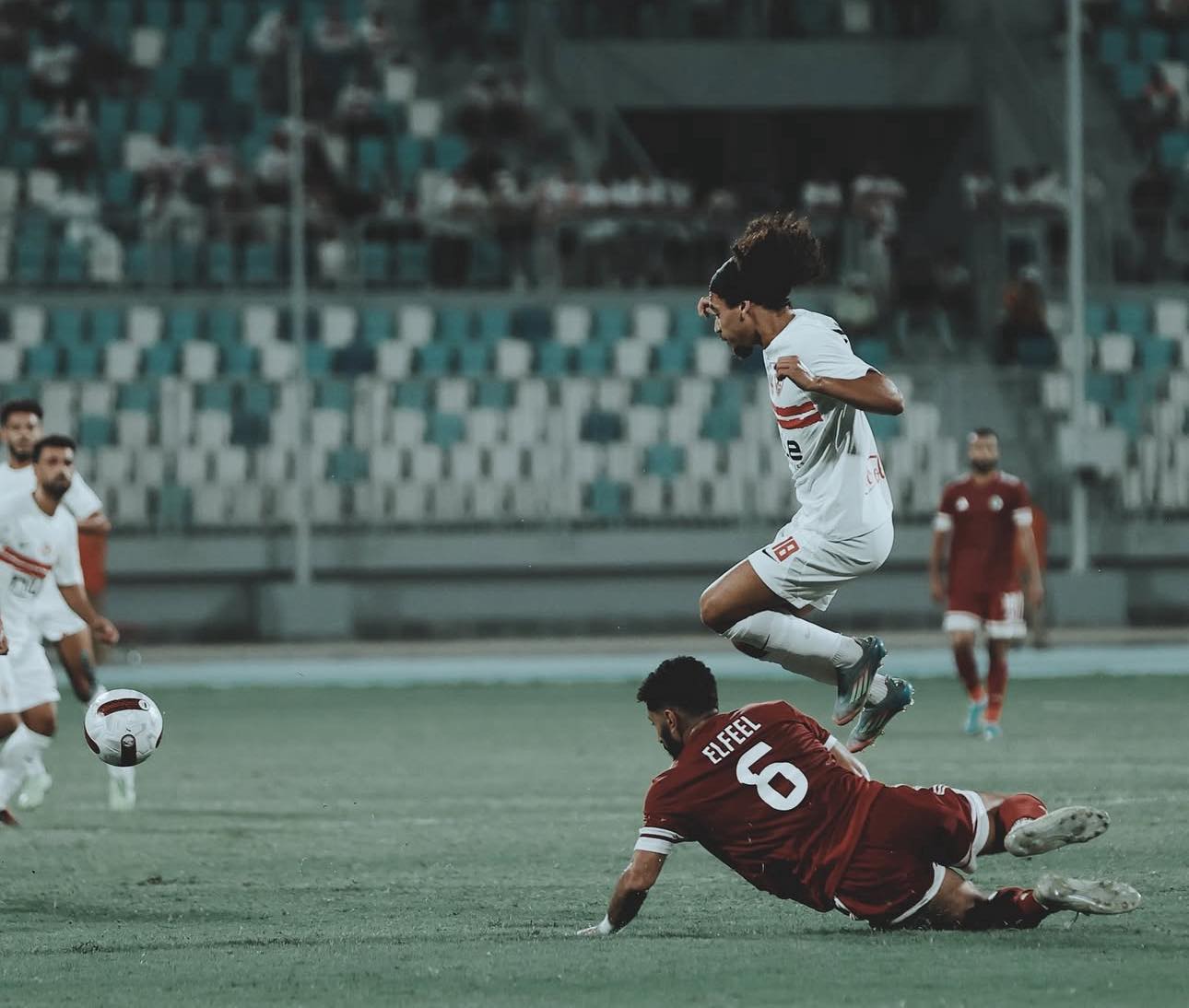 Adam Kaied AfricaSoccercom Adam Kaied Scorpion kick from Zamalek winger Adam Kaied against Petrojet denied by the crossbar AfricaSoccercom