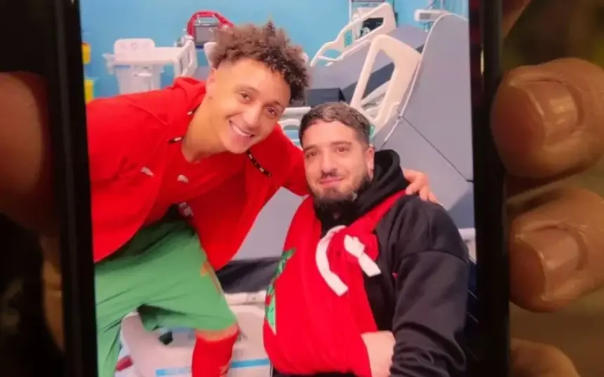 BenSeghir 1768478930 AfricaSoccercom BenSeghir 1768478930 AFCON 2025 Eliesse Ben Seghirs heartwarming gesture for injured Morocco fan AfricaSoccercom