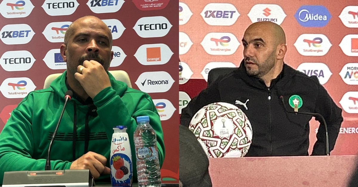  Eric Chelle et Walid Regragui   AFCON 2025 Nigeria coach Eric Chelle applauds Walid Regragui for taking Morocco to final   AfricaSoccercom