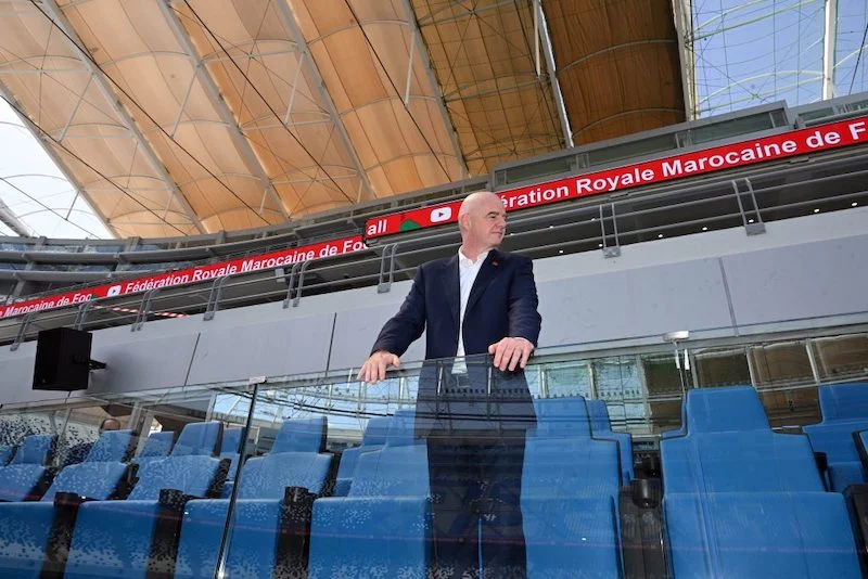  Gianni Infantino CAN Maroc   Senegal and Morocco gets FIFA president Gianni Infantino praise for reaching AFCON 2025 final   AfricaSoccercom