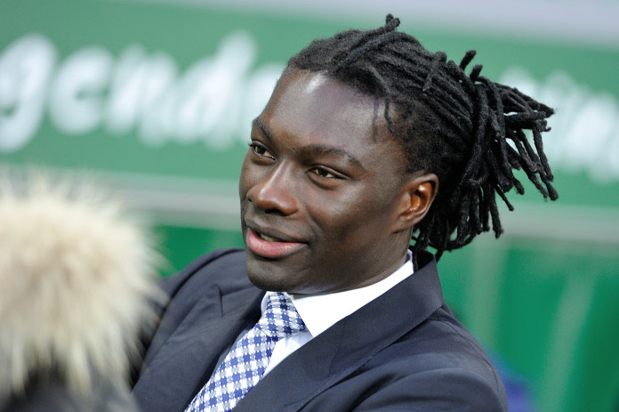 FOOTBALL Saint Etienne vs Evian Thonon Gaillard   Ligue 1   21122014   Senegal Bafétimbi Gomis reconnects with his roots   AfricaSoccercom