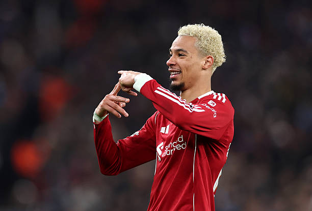 Hugo Ekitike AfricaSoccercom Hugo Ekitike Hugo Ekitike reflects on Qarabag brace and puts team first AfricaSoccercom