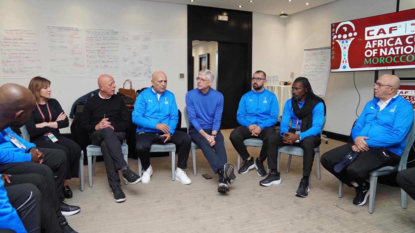  IMG 20260116 WA0016   AFCON 2025 Arsène Wenger visits Technical Study Group hails tournaments intensity and coaching quality   AfricaSoccercom