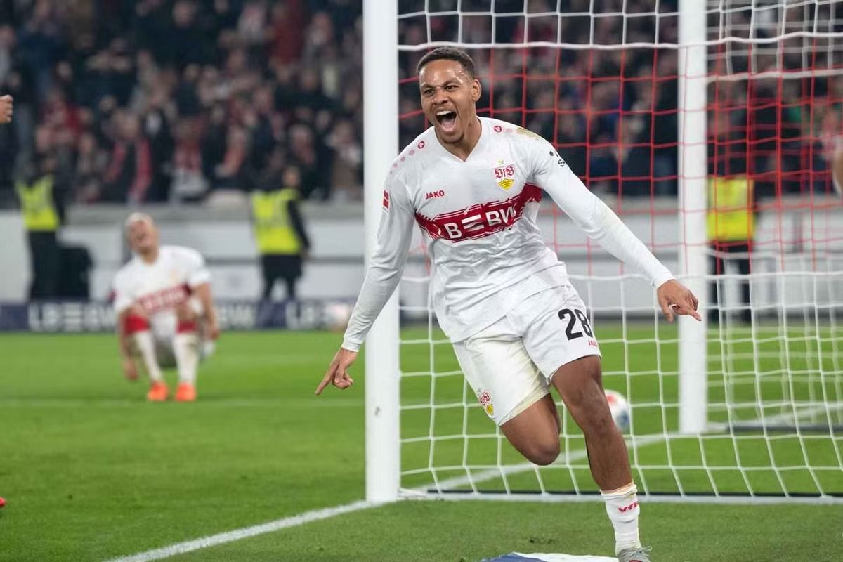 Nikolas Nartey AfricaSoccercom Nikolas Nartey Danish Ghanaian Nikolas Nartey strikes late as Stuttgart edge Frankfurt in five goal thriller AfricaSoccercom
