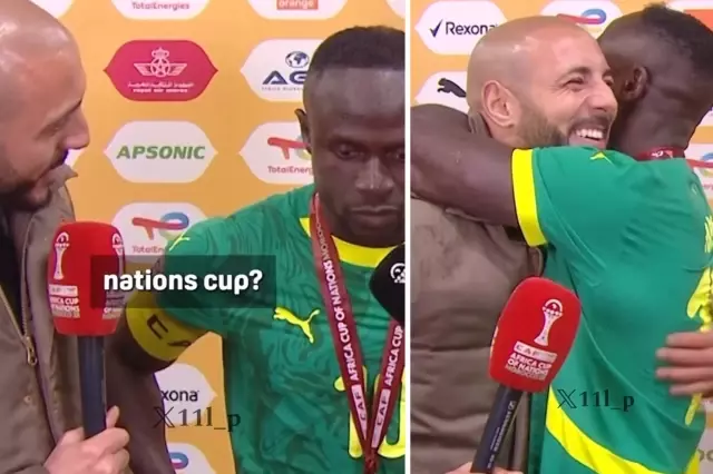  IMG 1836   Sadio Mane caught off guard by Amrabat surprise after Senegals AFCON triumph   AfricaSoccercom