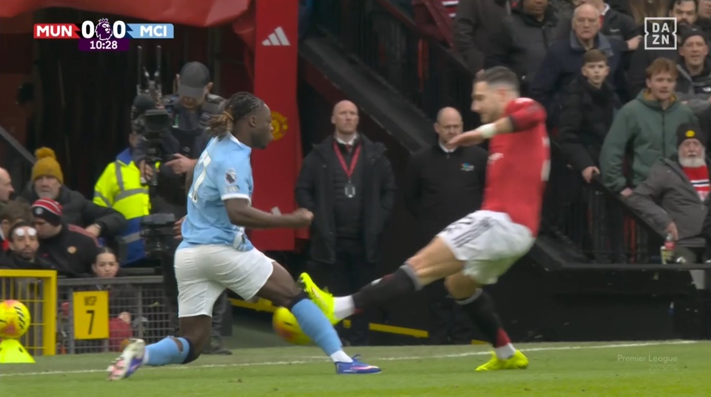  Manchester Uniteds Diogo Dalot escaped a red card for a high challenge on Manchester City forward Jeremy Doku last weekend a decision that has sparked widespread criticism from fans pundits and former players alike   IFAB to increase VAR scope as Dalot challenge on Jeremy Doku sparks debate over technologys future   AfricaSoccercom