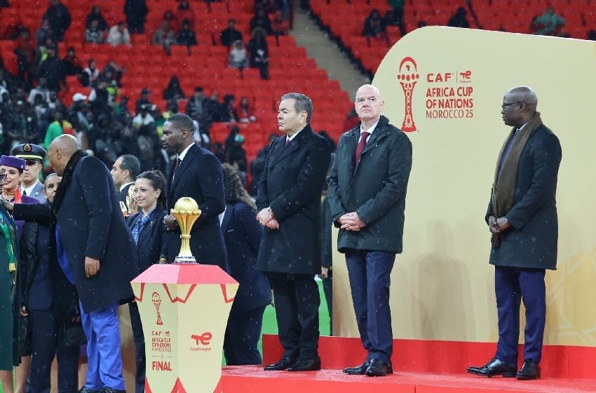  AFCON 2025   Morocco   Gianni Infantino   Patrice Motsepe   African fraternity will prevail says King Mohammed VI after chaotic AFCON 2025 final   AfricaSoccercom
