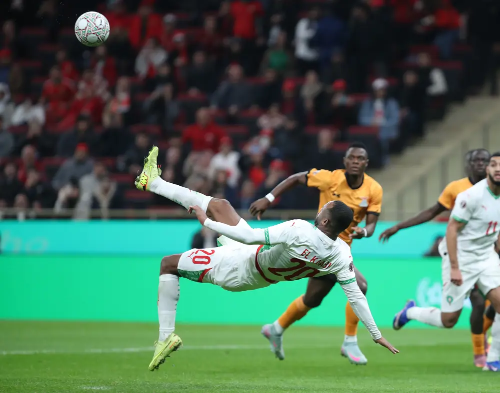 Kaabi AfricaSoccercom Kaabi AFCON 2025 Ayoub El Kaabi the bicycle kick showman AfricaSoccercom