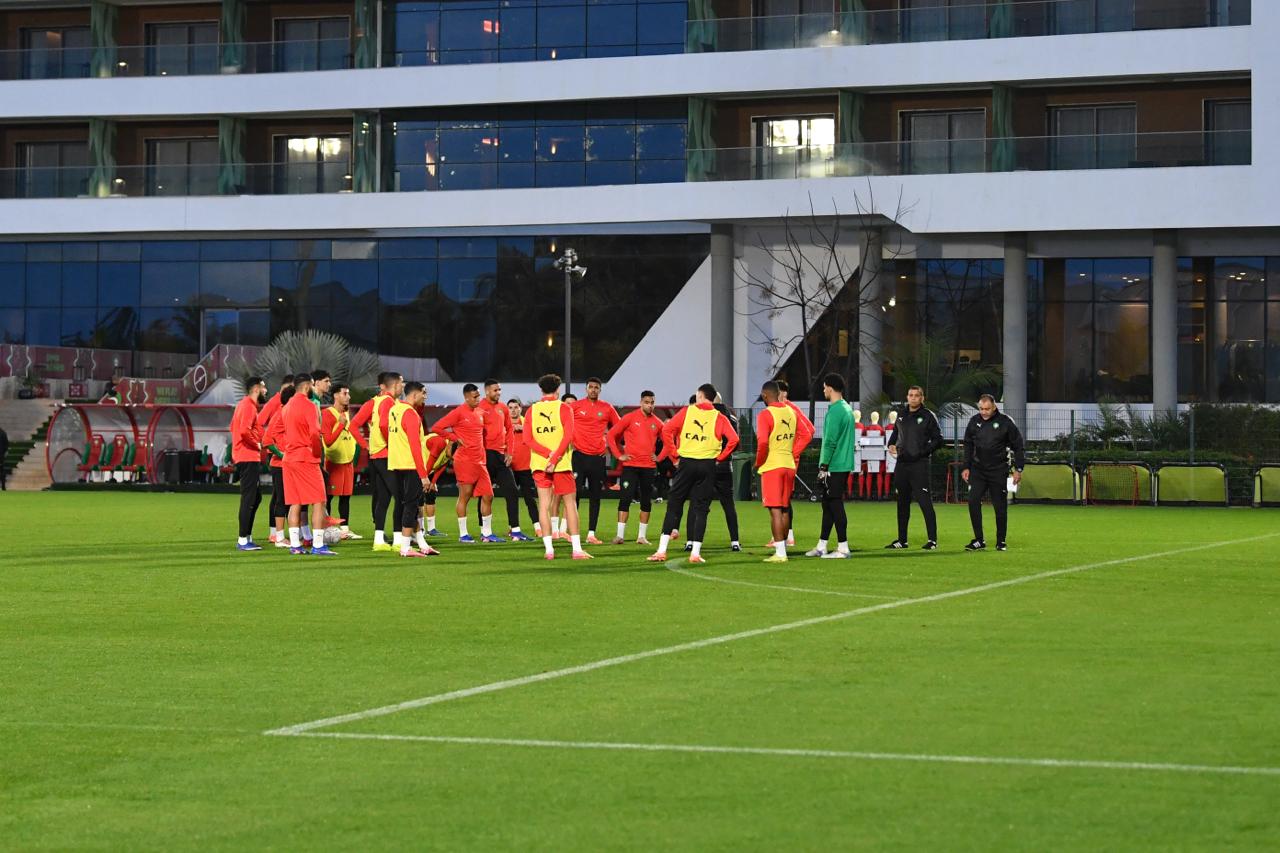  Morocco final training   AFCON 2025 Atlas Lions show unity in Rabat before Nigeria semi final   AfricaSoccercom