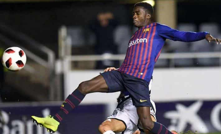  Moussa Wagué 6   FC Barcelona Valverde satisfied with Moussa Wagués debut   AfricaSoccercom