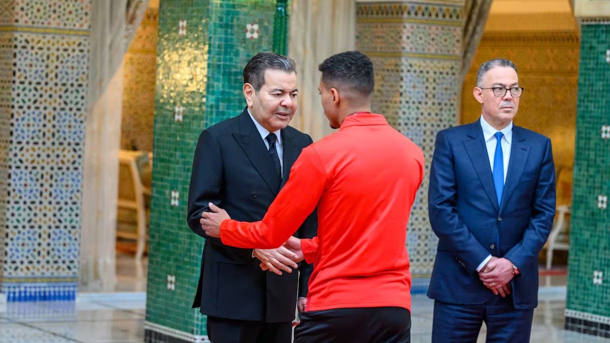  Prince Moulay Rachid   Prince Moulay Rachid honours Morocco national team after AFCON 2025 final   AfricaSoccercom