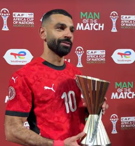 Screenshot 2026 01 10 211841 AfricaSoccercom Screenshot 2026 01 10 211841 AFCON 2025 Mohamed Salah named Man of the Match in Egypts win over Côte dIvoire AfricaSoccercom