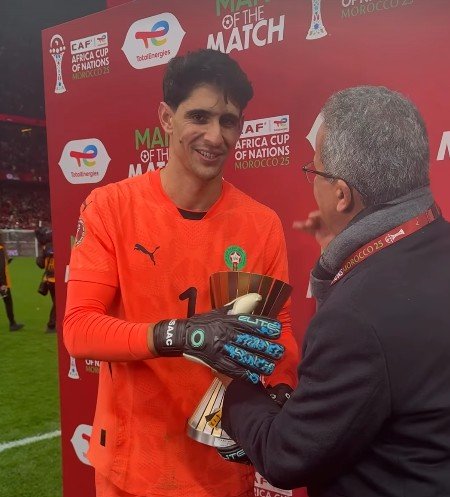  Screenshot 2026 01 14 231607   AFCON 2025 Yassine Bounou named Man of the Match in Moroccos win against Nigeria   AfricaSoccercom