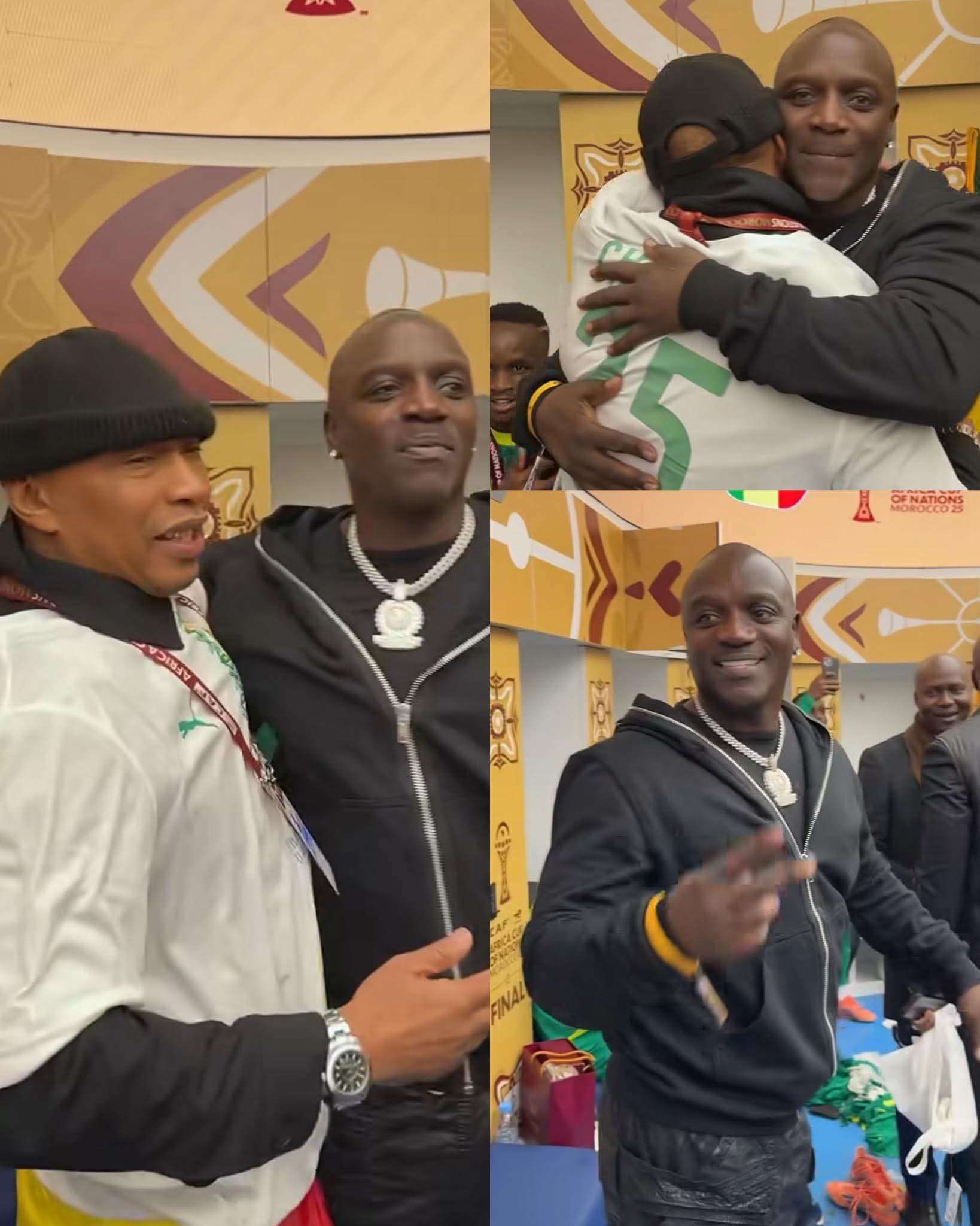  WhatsApp Image 2026 01 19 at 63109 AM   Akon and El Hadji Diouf unite in Joy after Senegals historic AFCON glory   AfricaSoccercom