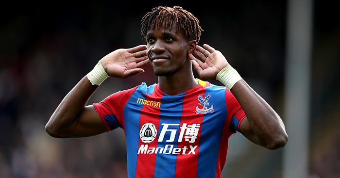  Crystal Palace v West Ham United   Premier League   Selhurst Park   Crystal Palace Wilfried Zaha on his way out   AfricaSoccercom