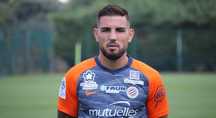  andy delort   Andy Delort The Montpellier player is knocking on Algerias door   AfricaSoccercom