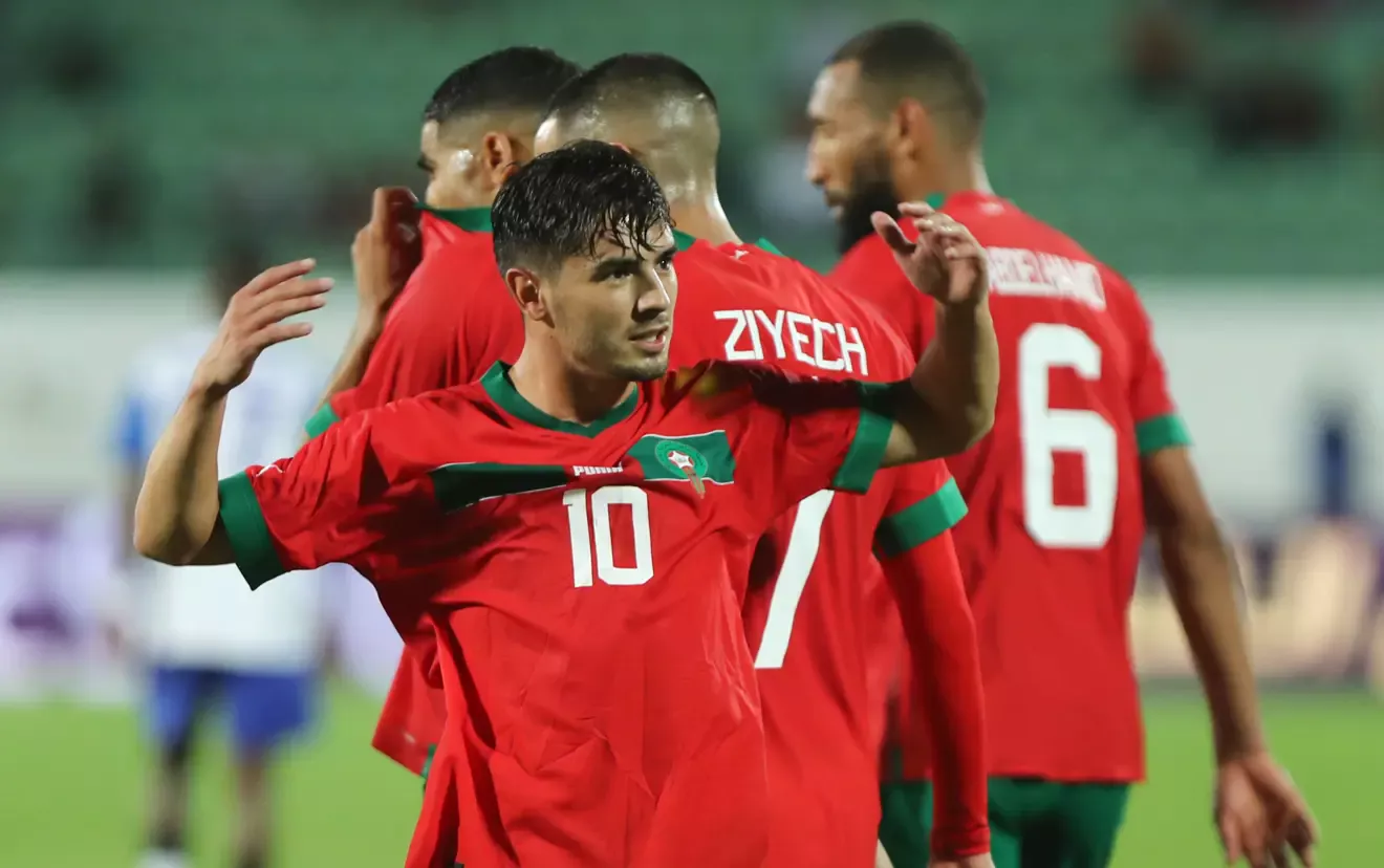  brahim diaz of morocco celebrates goal during the 2025 africa cup of nations qualifiers match between lesotho 1   AFCON 2025 final history favours hosts as Morocco chase a rare continental crown   AfricaSoccercom