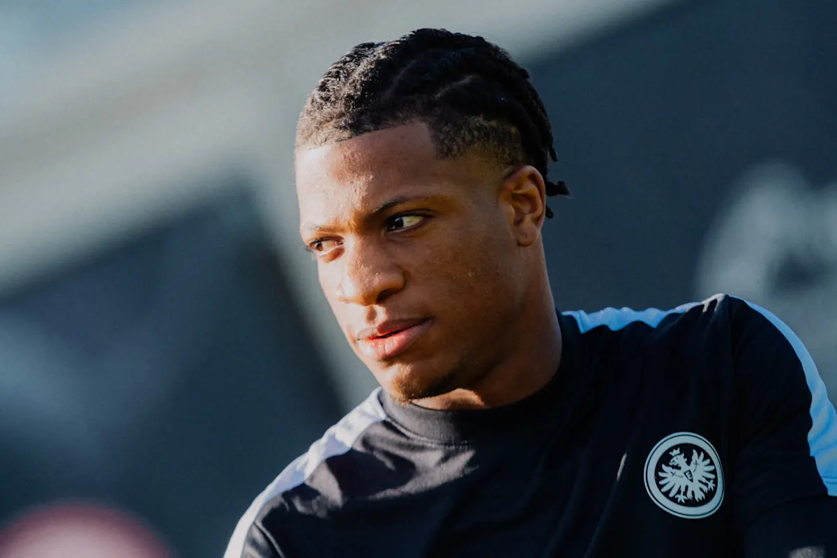  eintracht frankfurt training jessic ngankam 65f6   German club Preußen Münster pushing to sign German Cameroonian forward Jessic Ngankam on loan   AfricaSoccercom