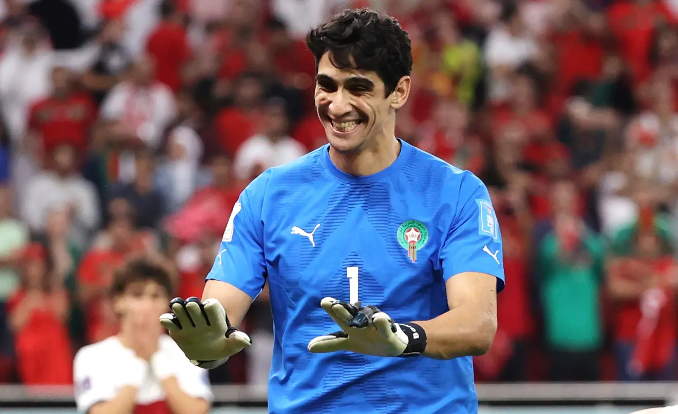 goalkeeper yassine bounou of morocco AfricaSoccercom goalkeeper yassine bounou of morocco Yassine Bounou enters AFCON goalkeeping elite with historic clean sheet record AfricaSoccercom