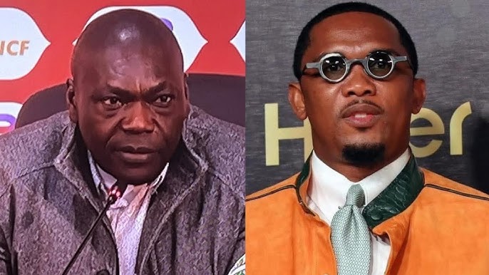 hq720 AfricaSoccercom hq720 AFCON 2025 Samuel Etoo gives me tips Cameroon coach David Pagou AfricaSoccercom