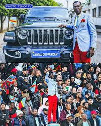 AFCON Congolese mascot Lumumba honoured with Jeep AfricaSoccercom AFCON Congolese mascot Lumumba honoured with Jeep AFCON Congolese mascot Lumumba honoured with Jeep AFCON Congolese mascot Lumumba honoured with Jeep AfricaSoccercom