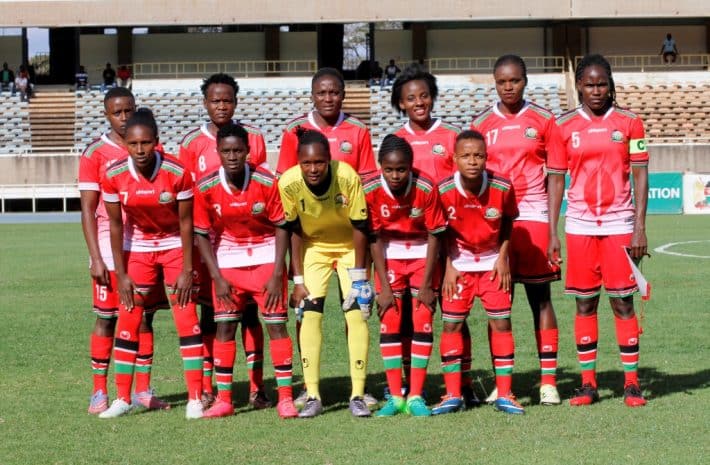  kenyawomen 710x465   2020 Olympic Qualifiers Women Kenya will finally play   AfricaSoccercom