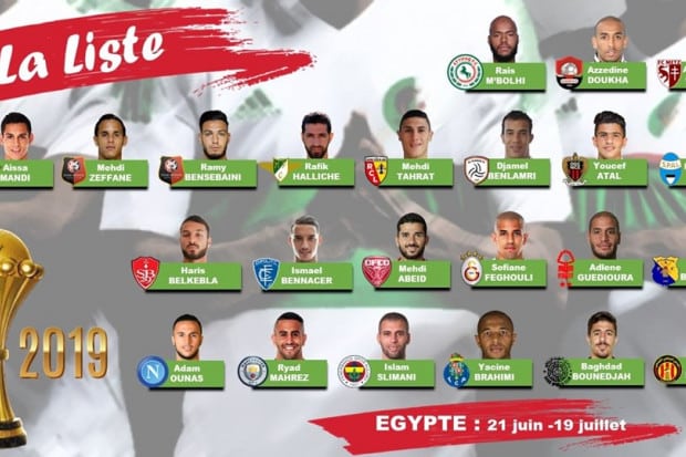  large en belmadi devoile sa liste des 23 pour la can fb670   2019 AFCON  Algeria The list of 23 Fennecs without Delort Ghoulam or Bentaleb   AfricaSoccercom