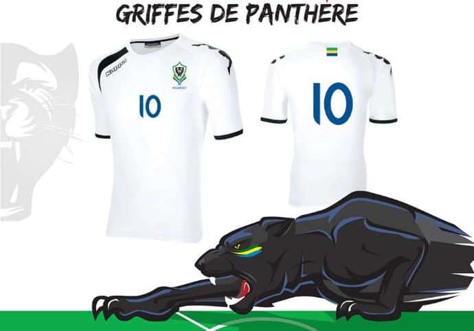  maillot gabon   Gabon The Panthers new jersey unveiled   AfricaSoccercom