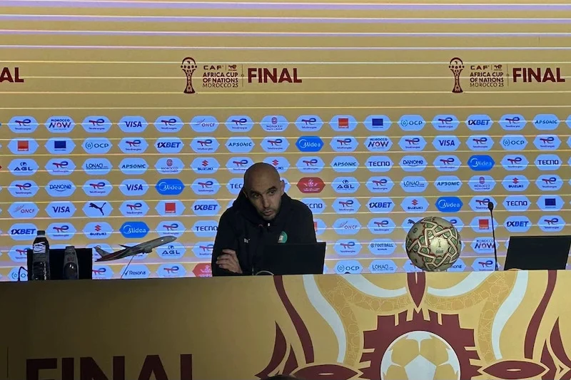  regragui CP match maroc senegal final CAN Maroc   I take responsibility for this failure  Morocco coach Walid Regragui after AFCON 2025 title setback   AfricaSoccercom