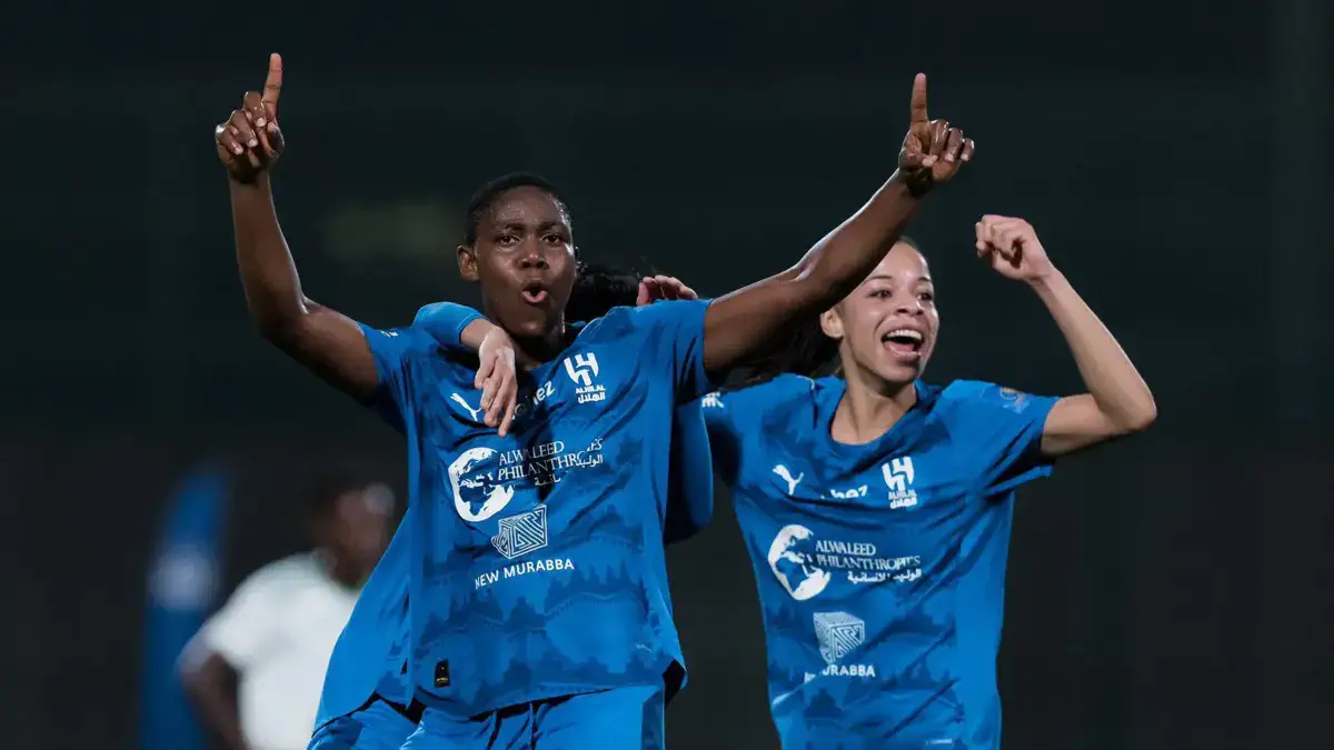  16df52c560db3c1e53cc364996c3e988ac5b28da5c8a96ae2404f25c72117d5b 1200 675   Super Falcons forward Asisat Oshoala scores brace as Al Hilal hold Al Ahli in six goal thriller   AfricaSoccercom