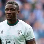 Cameroonian forward Patrick Soko struggling at UD Almería