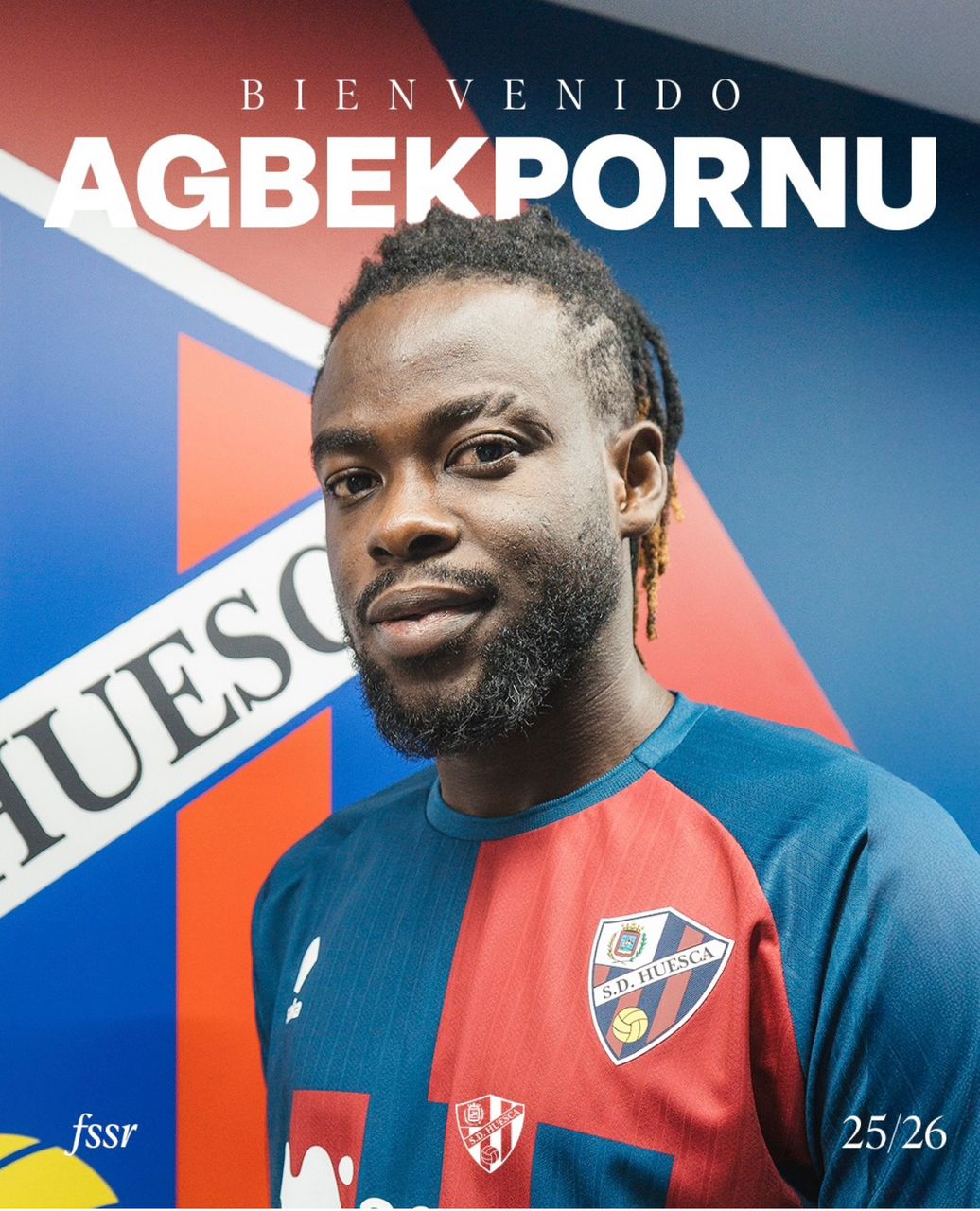  30f75805 0c09 4415 9e0b d8d224833cfd   Spanish outfit SD Huesca confirm acquisition of Ghanaian midfielder Michael Agbekpornu   AfricaSoccercom