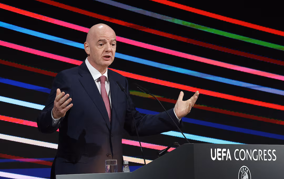  7CV74QST4RIH3O4R4MHT2G5KWQ   Infantino outlines vision for unity women empowerment and youth development at 50th UEFA Congress   AfricaSoccercom