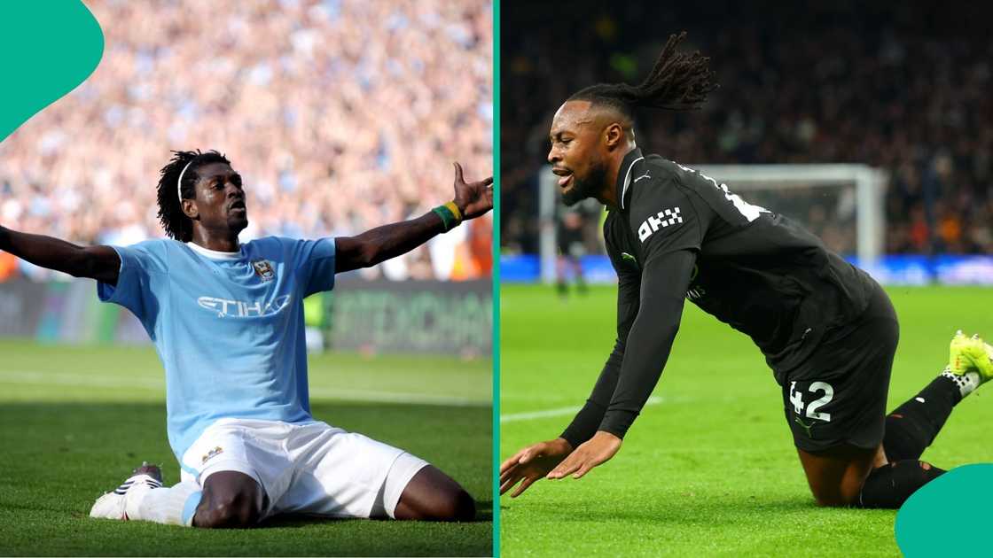  Antoine Semenyo   Emmanuel Adebayor   Antoine Semenyo equals Emmanuel Adebayor record with fourth goal in first five City games   AfricaSoccercom