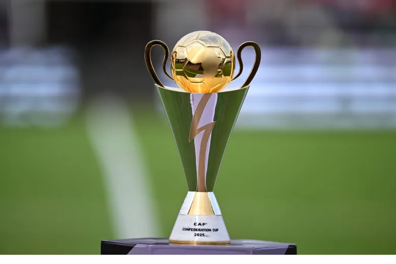  CAF Confederation Cup trophy scaled   CAF Confederation Cup Zamalek Wydad USM Alger  CR Belouizdad eye crunch semi final battles   AfricaSoccercom