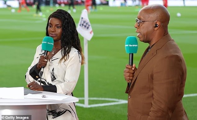  Eni Aluko Ian Wright   Laura Woods criticises English Nigerian Eni Aluko for comments dragging womens punditry backwards   AfricaSoccercom