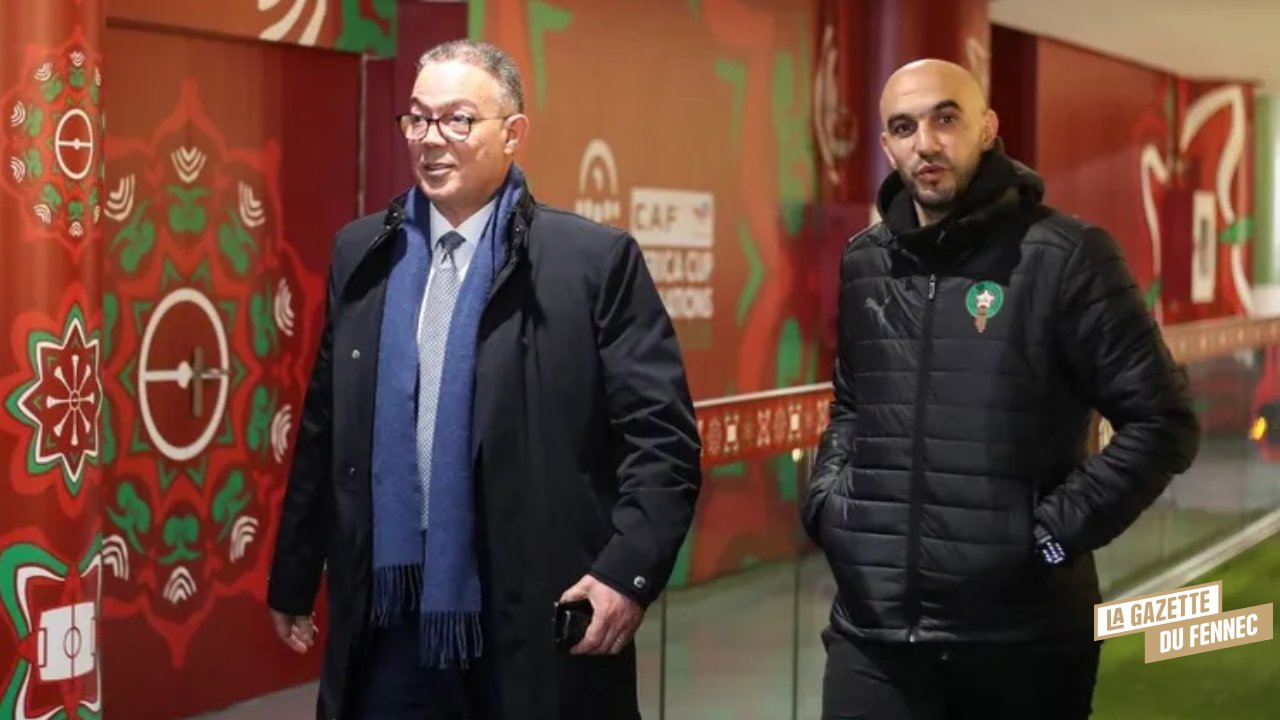  Fouzi Lekjaa Walid Regragui   Fouzi Lekjaa to hold meeting with Walid Regragui to clarify position amid Olympique Marseille interest   AfricaSoccercom