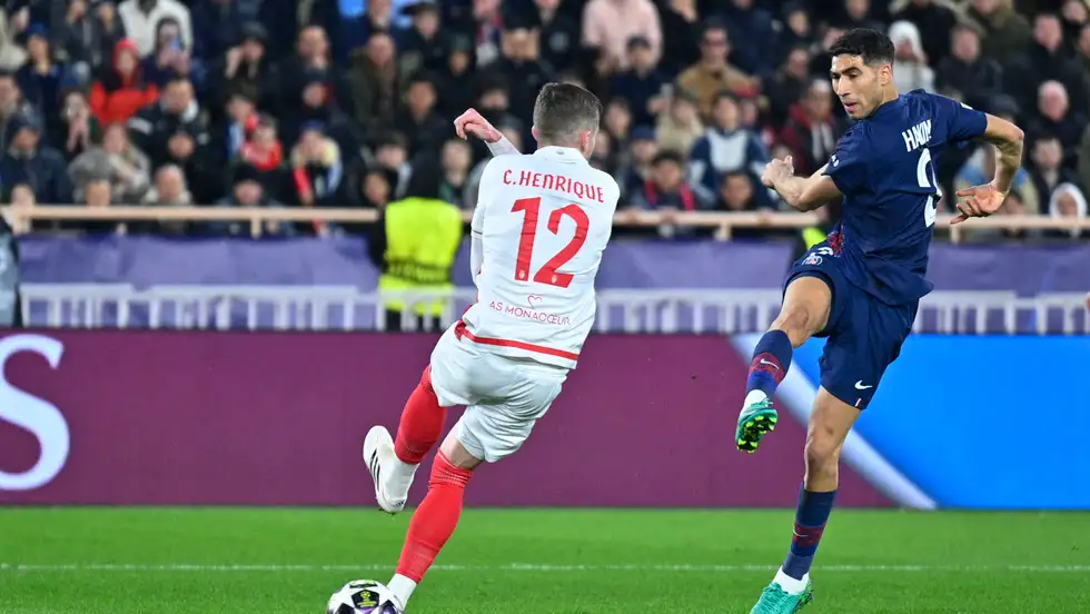 GettyImages 2261674822jpg AfricaSoccercom GettyImages 2261674822jpg UEFA Champions League playoffs Achraf Hakimi scores as PSG come from behind to defeat AS Monaco 3 2 AfricaSoccercom