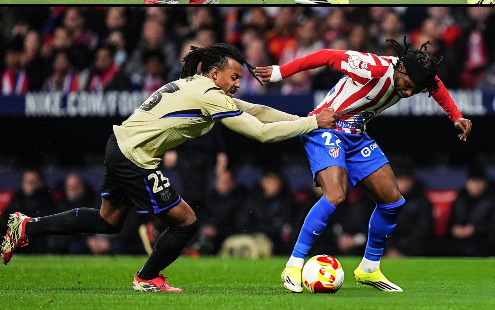  HA c5o0XYAAQezO   Copa del Rey Ademola Lookman shines with a goal and assist as Atletico Madrid thump Barcelona 4 0   AfricaSoccercom