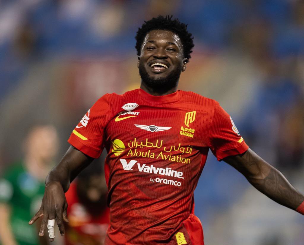 Ghana winger Christopher Bonsu Baah scores as Al Qadsiah FC thrash Al Ettifaq FC 4-0