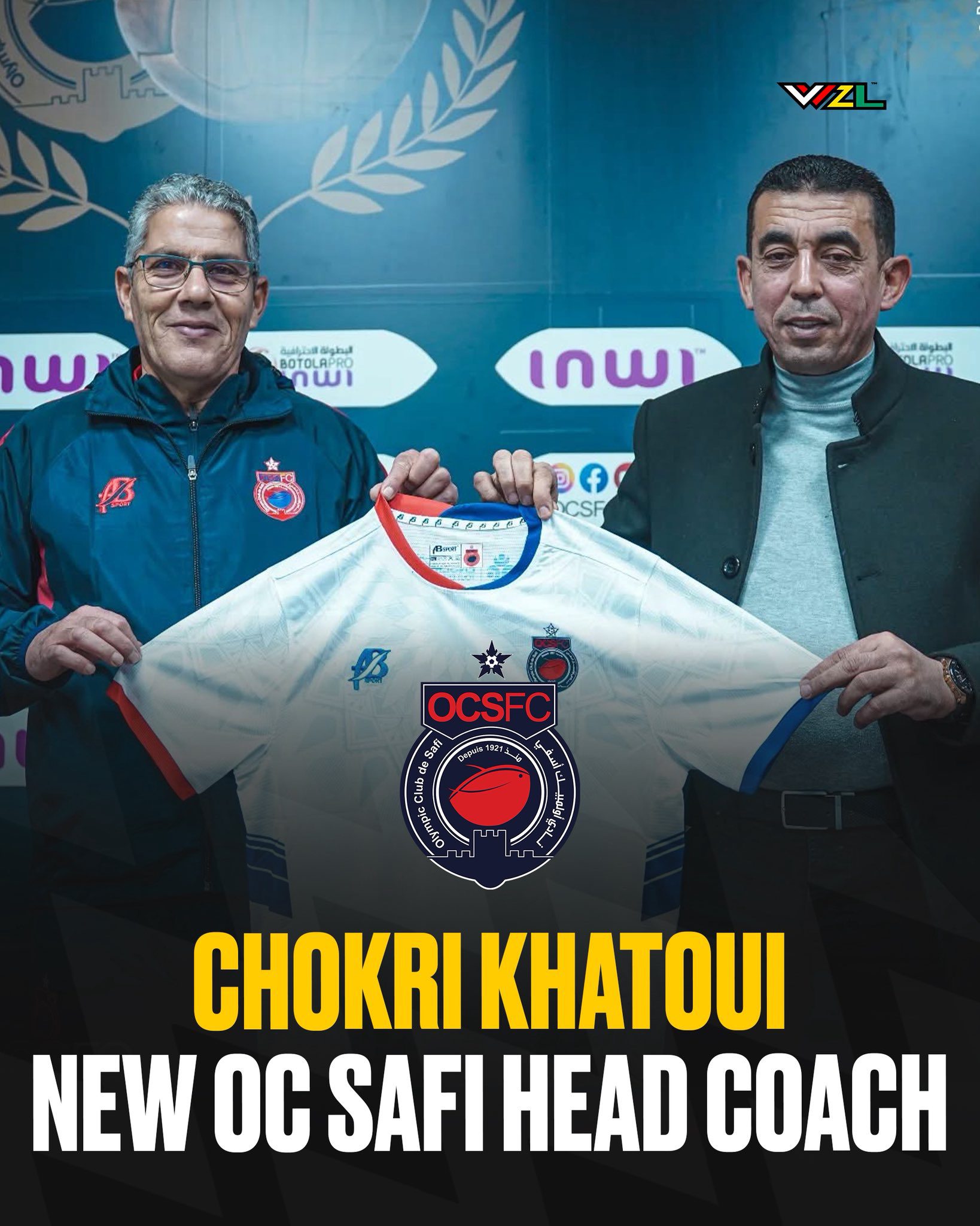 Official: Tunisian tactician Chokri Khatoui appointed head coach of Olympique Safi