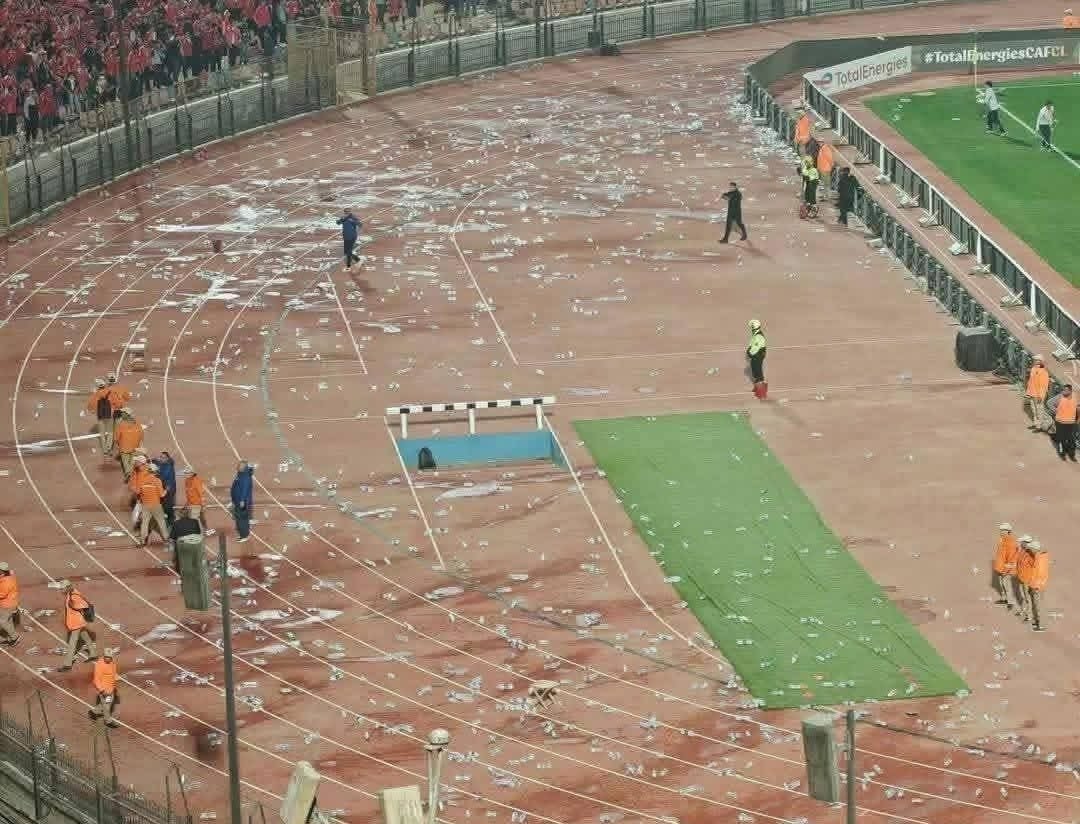 HBOmx6zaEAAYWVh AfricaSoccercom HBOmx6zaEAAYWVh CAF Champions League Al Ahly likely to play knockout matches behind closed doors after fans attacker AS FAR players AfricaSoccercom