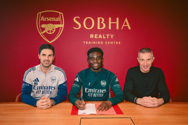 OFFICIAL: Arsenal announce Bukayo Saka’s new long-term contract