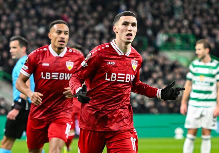 El Khannouss brace powers Stuttgart to commanding Celtic win