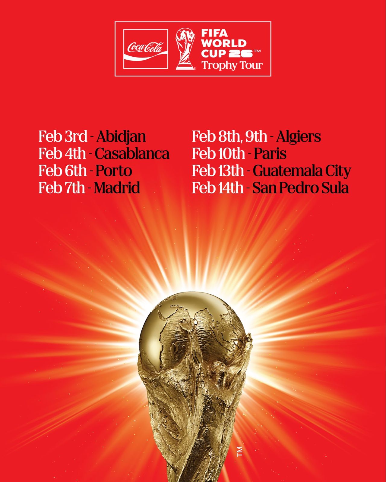 IMG 20260202 WA0006 AfricaSoccercom IMG 20260202 WA0006 FIFA World Cup Trophy Tour heads to Abidjan after Cairo Johannesburg and Cape Town stops AfricaSoccercom