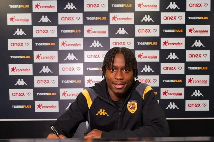 English Ugandan midfielder Josh Ocaya celebrates Hull City breakthrough English Ugandan midfielder Josh Ocaya celebrates Hull City breakthrough   English Ugandan midfielder Josh Ocaya celebrates Hull City breakthrough   AfricaSoccercom