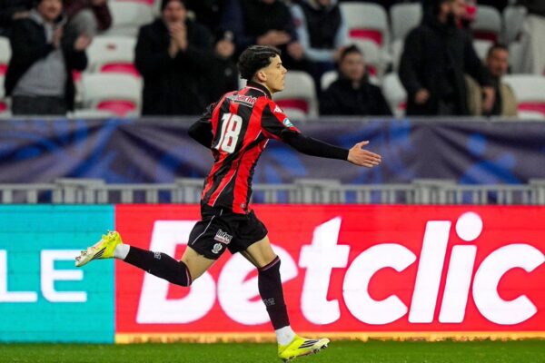 Franco-Algerian winger Kaïl Boudache scores as OGC Nice draw with FC Lorient